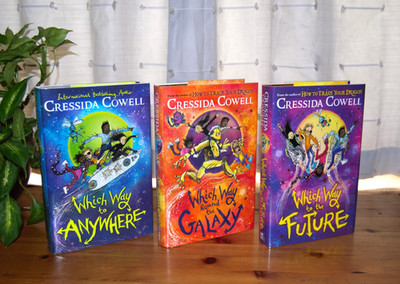CRESSIDA COWELL - Which Way To Anywhere Series 1-3 - SIGNED LIMITED UK HB UNREAD