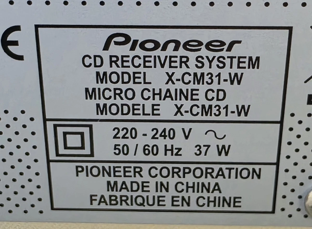 Kompakt HiFi System: Pioneer X-CM31-W komplett CD Tuner USB