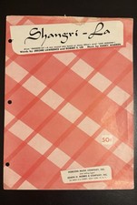 Shangri-La (SHANGRI-LA) 1956 Broadway FLOP Sheet Music, Harry Warren VERY RARE! Shangri-La (SHANGRI-LA) 1956 Broadway FLOP Sheet Music, Harry Warren VERY RARE!