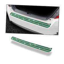 Car Rear Bumper Protector, Anti-Scratch Trunk Door Entry Guards, Green/White