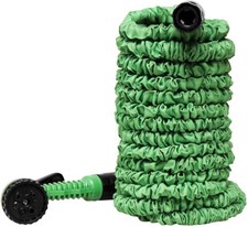 Expanding Garden Hose Pipe 30M (100ft) + Fittings + Spray Nozzle - Anti-Leak