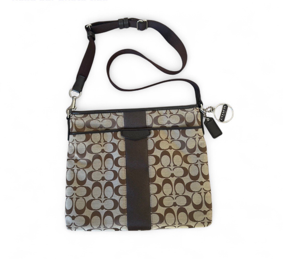 Coach Teri Mini Crossbody Bag Signature Canvas, T… - image 1