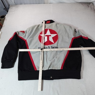 Vintage Ricky Rudd Jacket Mens 2XL Gray NASCAR Texaco Havoline JH