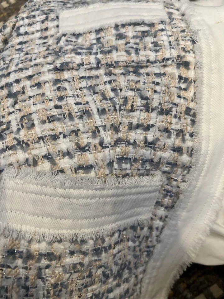 Chaqueta para mujer Nanette Lenore blanca tweed Boucle talla grande precio de venta sugerido por el fabricante 148 USD Foto 4 de 4