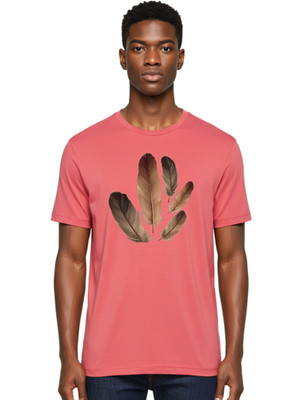 Feathers-10 Mens Graphic Tee, 100% Cotton, Casual Summer Wear