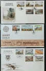 z(JER-240) JERSEY 1987 FDC set of (3) First Day Covers (ALL pictured)