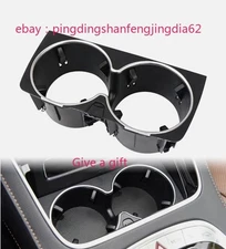 Center Console Drinks Cup Holder Black For Mercedes Benz W222 S-Class 2018-2020