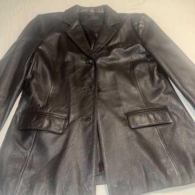 jacqueline ferrari leather jacket Womens Medium