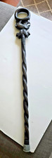 African Walking Stick Wooden Cane Hand Carved Elephant Top 37 "