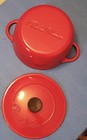 Pioneer Woman Cast Iron Red/White Enameled Dutch Oven — photo 3