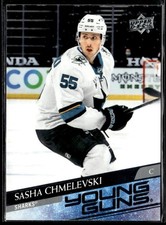 2020-21 Upper Deck Young Guns Sasha Chmelevski Rookie San Jose Sharks #718