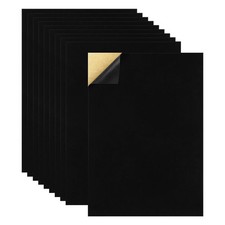 10 PCS Self Adhesive Felt Sheets, 8.3" x 8.3 inches x 11.8 inches, Black
