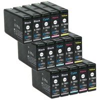 15 Tintenpatronen (Set+Bk) Ersetzen Epson T7905 (79XL) Non-Oem / Kompatibel