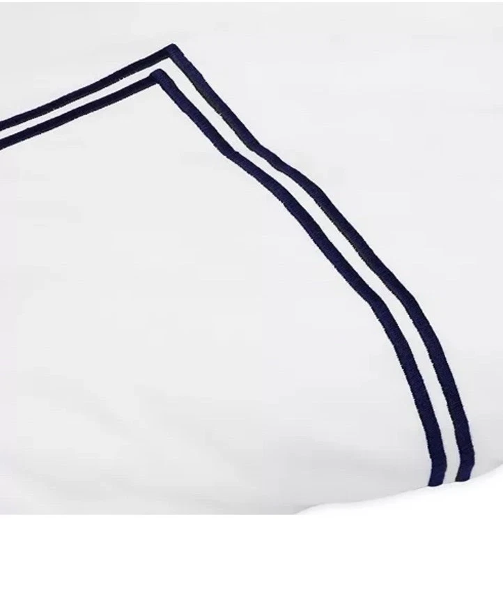 💙Hudson Park Collection Bloomingdale Queen Comforter Bedding Complete Set Navy - Image 3 of 4