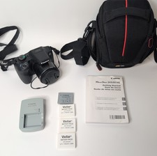 Canon PowerShot SX530 HS 16MP Digital Camera W/ 4 Batteries & Charger