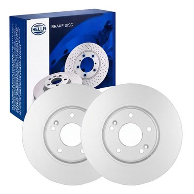 2x HELLA PAGID BREMSSCHEIBEN Ø303mm VORNE passend für HYUNDAI GRANDEUR KIA OPIRU