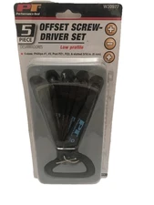 Performance Tool  5-Pc  Offset Screwdriver Set  W30977. Low Profile New