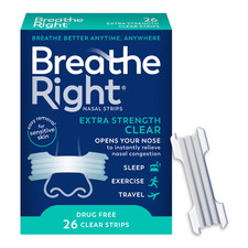 Breathe Right Extra Strength Nasal Strips - 72 ct Clear