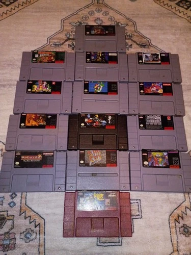 Super Nintendo SNES Authentic Games Lot