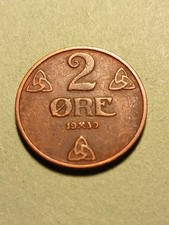 1939 2 ORE NORWAY COIN