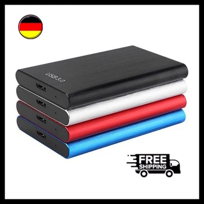 MARKENLOS Externe Festplatte 1TB Tragbar 2,5" USB 3.0 SATA Festplattenspeicher PC Laptop