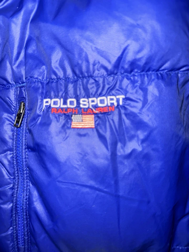 Ralph Lauren Polo Sport Down BLUE Puffer Jacket Water Repellant Size Youth XL - Image 2 of 3