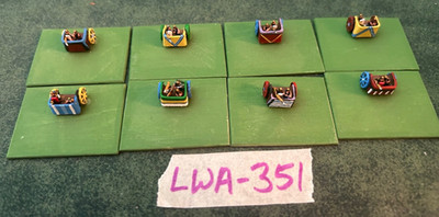 6mm Partially Painted Ancient Chariots (Missing Horses) Lot LWA-351