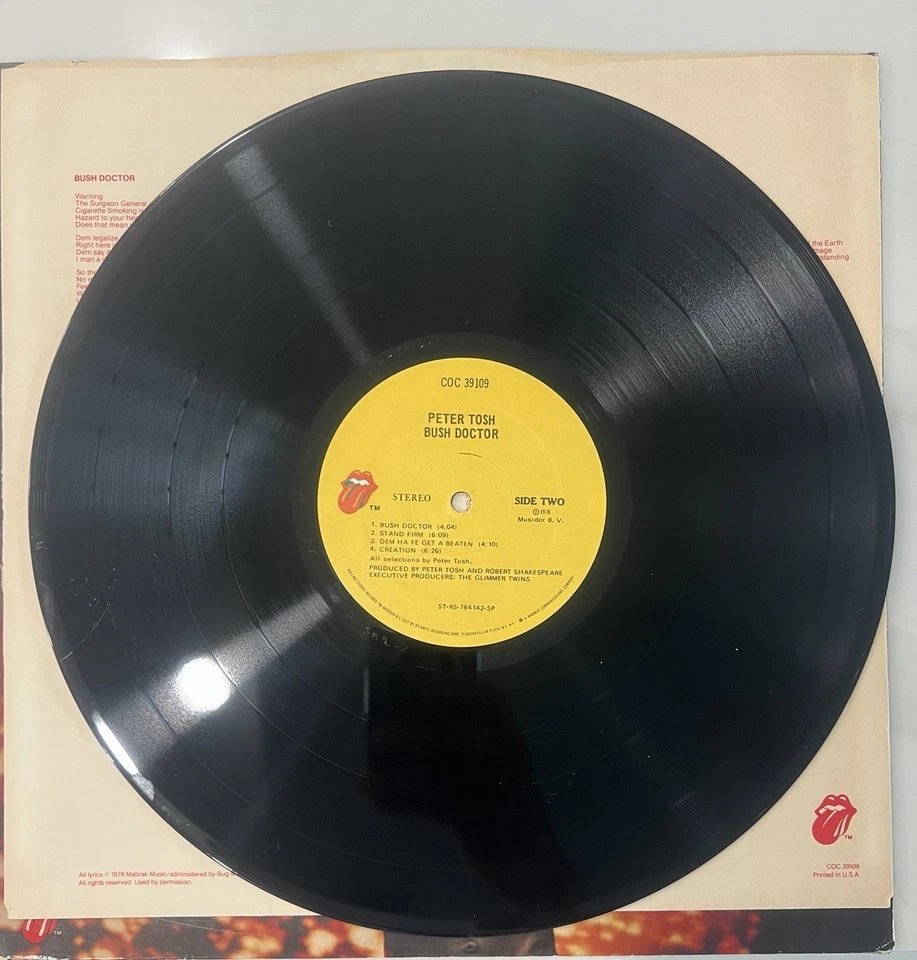 PETER TOSH-BUSH DOCTOR-REGGAE VINYL LP - Image 3 of 3
