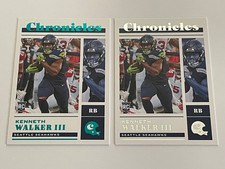 (2) 2022 Panini Chronicles Kenneth Walker III #42 Teal Parallel RC + Base RC