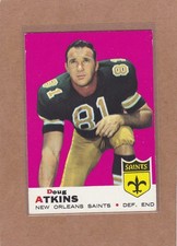 1969 TOPPS FOOTBALL DOUG ATKINS #105 SAINTS EX/EX+ *A47041