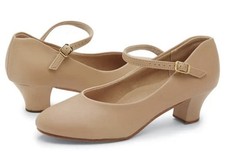 New In Box Balera Caramel Carmel Character Dance Shoes 2  Heel B140- Adult Sizes