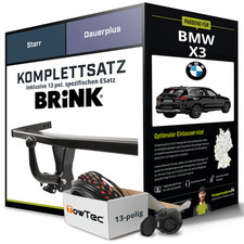 Für BMW X3 Typ G01 , F97 , G08 Anhängerkupplung starr +eSatz 13pol 17- NEU