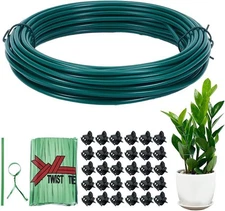 Bendable Cuttable Plant Stakes Orchid Flower Stem Support Sticks 800 Ties &Clips