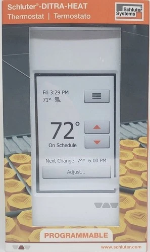 Schluter DITRA-HEAT-E-RT Touchscreen Programmable Floor Heating Thermostat