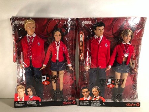 SET of 2 Barbie REBELDE RBD Giovanni Lupita Miguel Mia New in Boxes RARE