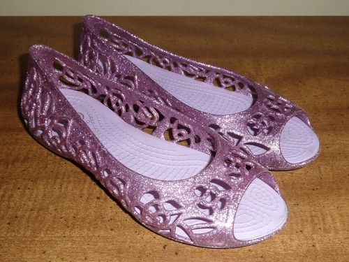 glitter jelly crocs