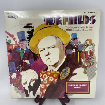 W.C. Fields Voice Track Decca DL-79164 Brand New Sealed - With Free Poster!