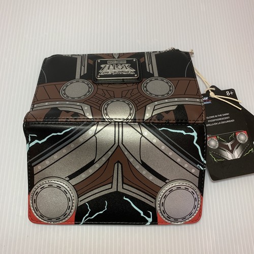 Loungefly Wallet ~ Thor: Love and Thunder Glow in the Dark Cosplay Bi Fold, NWT - Picture 5 of 14