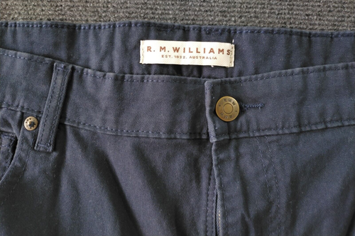 RM Williams Men's Navy Blue Black Shorts Size 48 W48 L24 - Picture 4 of 11