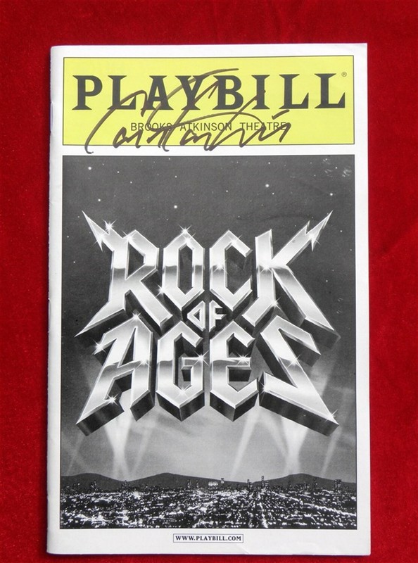 CONSTANTINE MAROULIS ROCK of AGES B'WAY SIGNED PLAYBILL