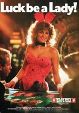 1982 PLAYBOY HOTEL & CASINO Luck Be A Lady - Bunny DECORATIVE REPLICA METAL SIGN