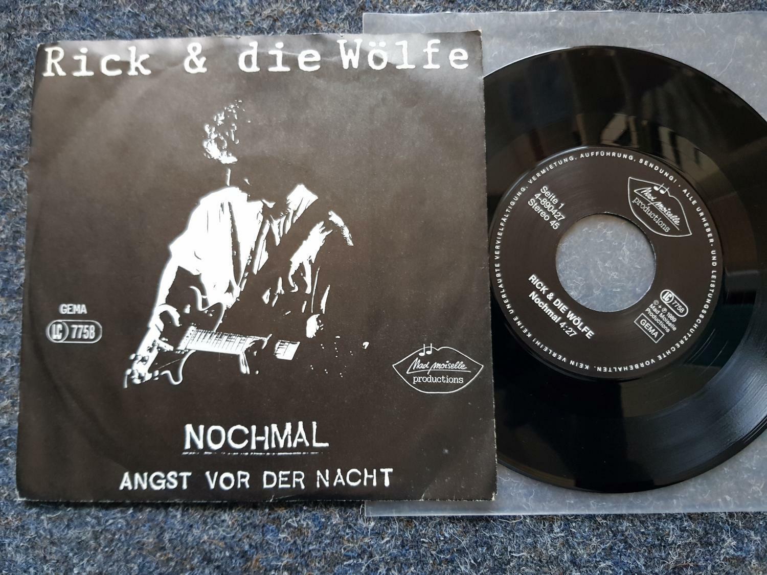 7"" Single Vinyl Rick & die Wölfe - Nochmal/ Angst vor der Nacht