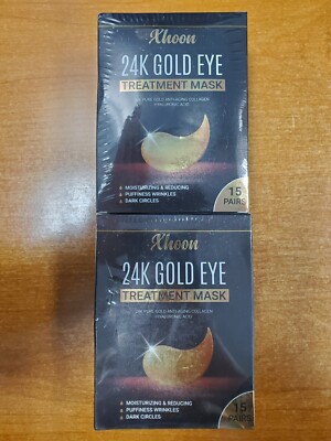 2 Boxes of 15 Pairs: Xhoon 24K Gold Under Eye Treatment Mask - W2E
