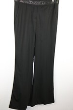 Theory Women  s Black Wool Blend Dress Pants Size 00 Classic Wide Leg Trousers