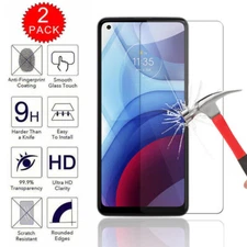 2-Pack For Motorola Moto G 5G 2022 Premium Clear Tempered Glass Screen Protector