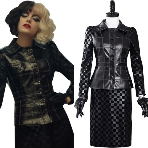 2021 MOVIE Crudelia Cosplay Crudelia Demon Costume Halloween Completo  Carnevale Vestito | eBay