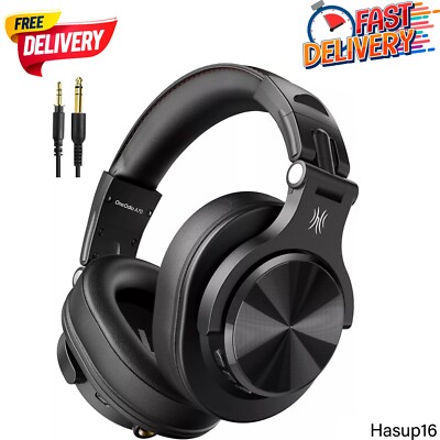 OneOdio A70 Fusion Over Ear Bluetooth Wired & Wireless Studio Headphones, Gold