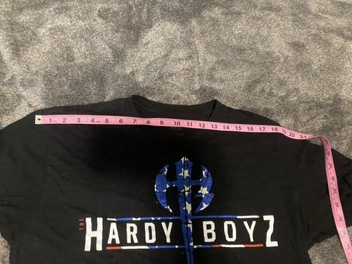 WWE The Hardy Boyz T-SHIRT USA WWF JEFF MATT AEW Men’s Large WRESTLING Slim Fit - Picture 4 of 5