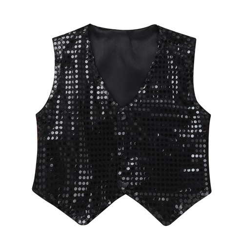 Kids Boys Vest Ceremony Top Halloween Coat Dress Up Dancewear Roleplay Jacket - Picture 30 of 37
