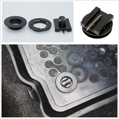 10 Pairs Car Floor Mats Carpet Fixed Clips Holder Clamps Plastic Black Durable